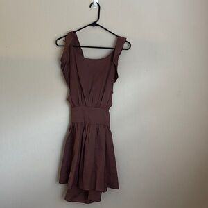 Free People Cotton Brown Sleeveless Dress size small NWT